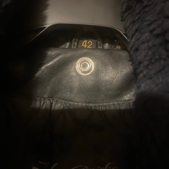 Vintage 1970’s, 80’s Harley Davidson bomber jacket with removable fur collar. - Picture 5 of 6